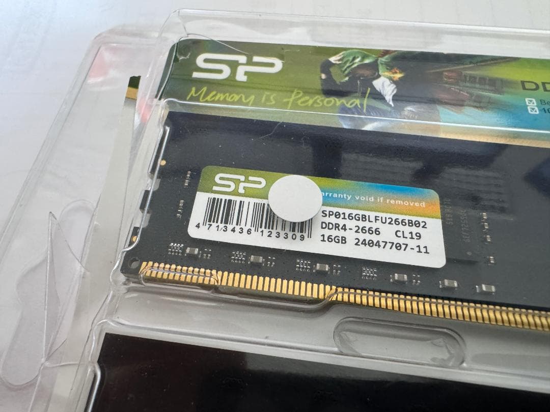 SP SP016GBLFU266B02 16GB ×2枚（計32GB）