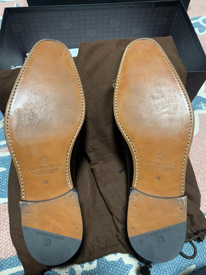 【ほぼ新品】Centenario（ポルトガルを代表する高級革靴）ホールカット革靴