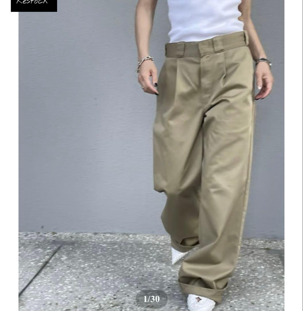 ok.soon×dickies wide chino pants(new )