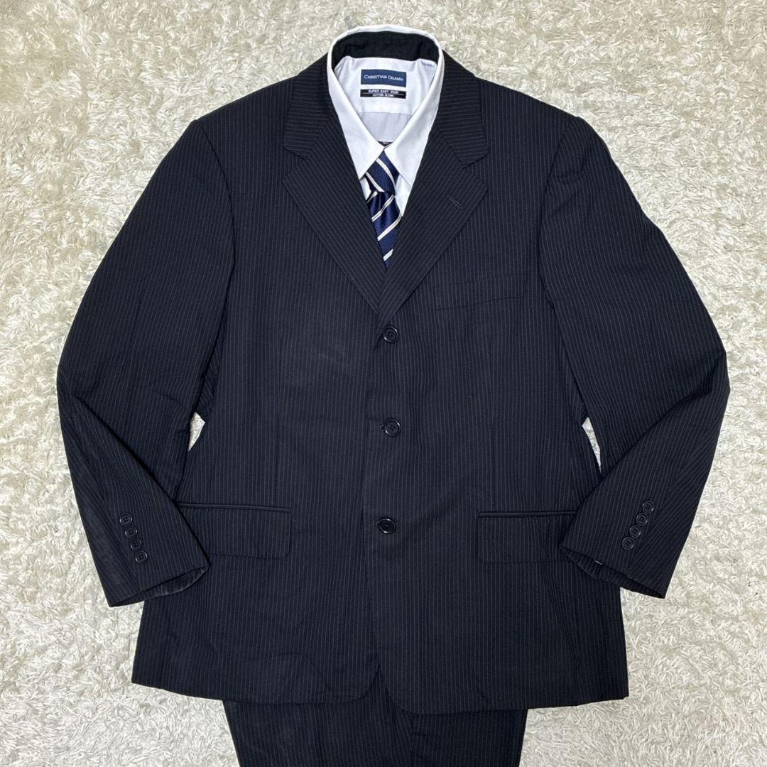 美品✨ブルックスブラザーズ 高級スーツ上下 セットアップ ストライプ 背抜き