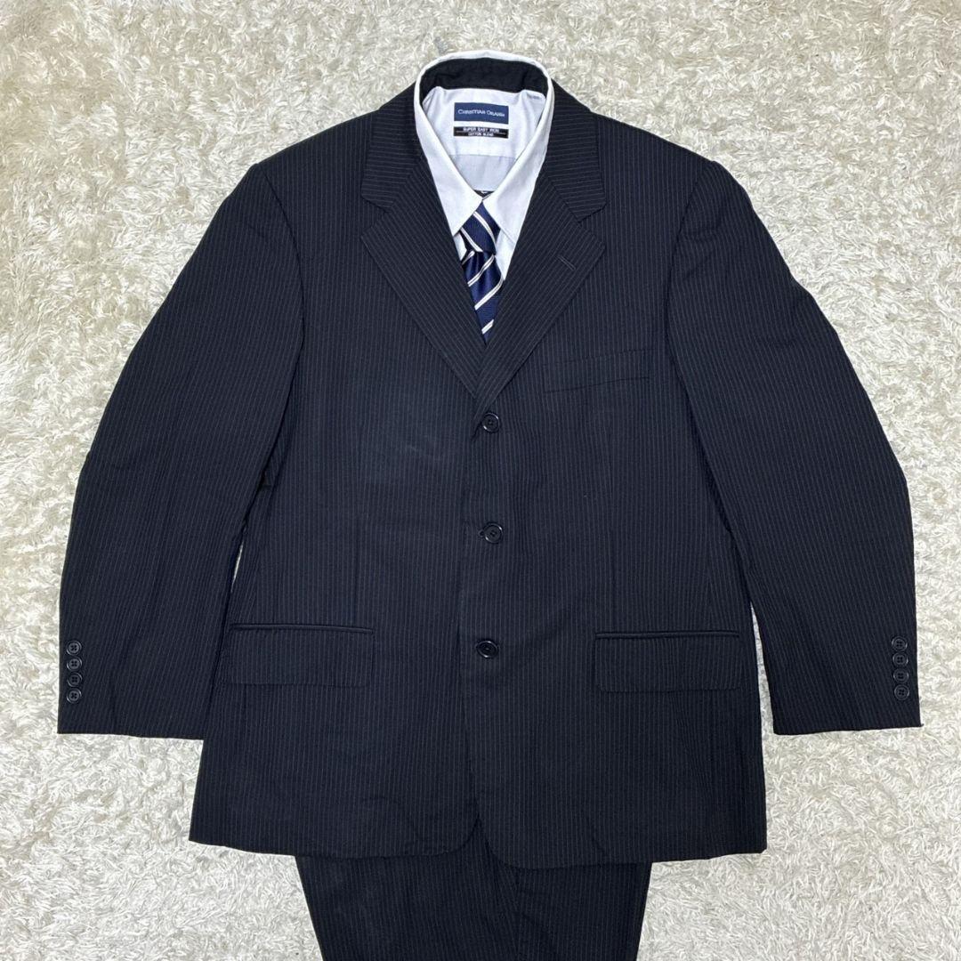 美品✨ブルックスブラザーズ 高級スーツ上下 セットアップ ストライプ 背抜き