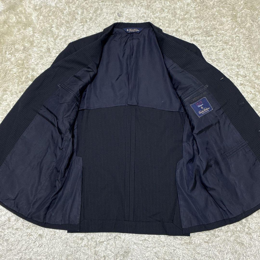 美品✨ブルックスブラザーズ 高級スーツ上下 セットアップ ストライプ 背抜き