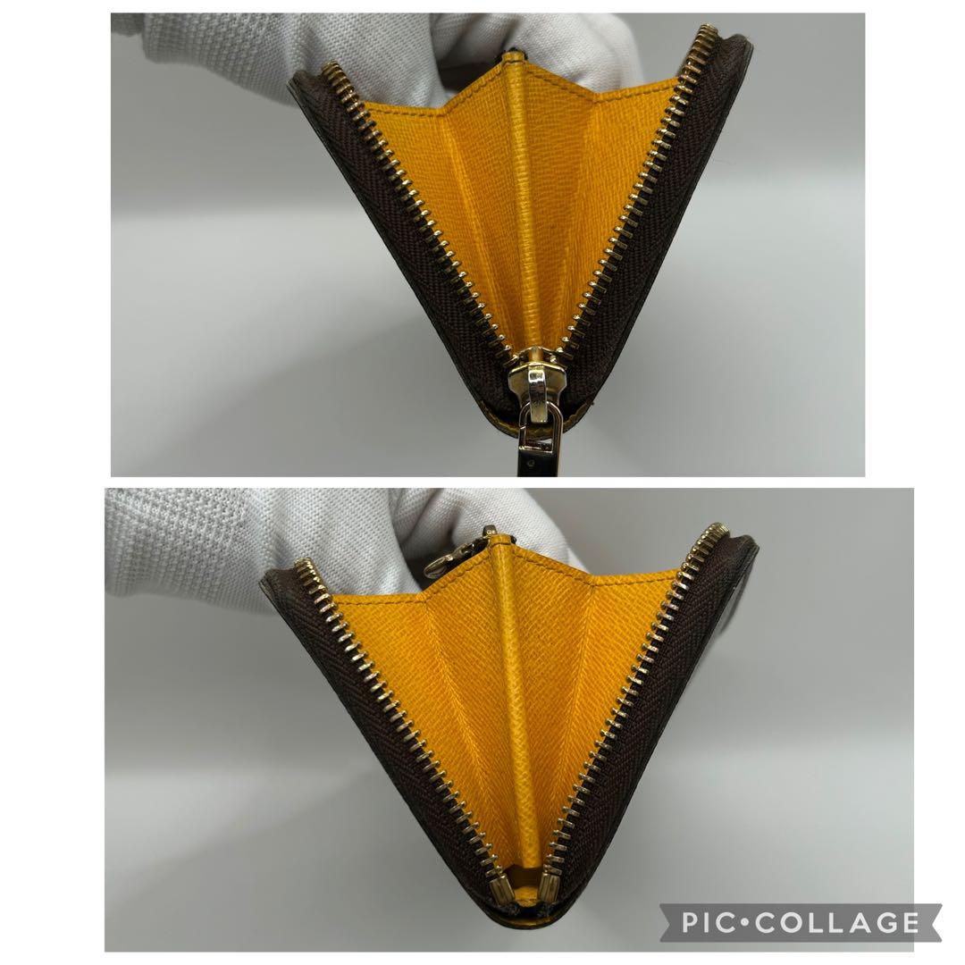 【極美品】ルイヴィトン　ダミエ　ポルトフォイユ・クレマンス　ラウンドファスナー