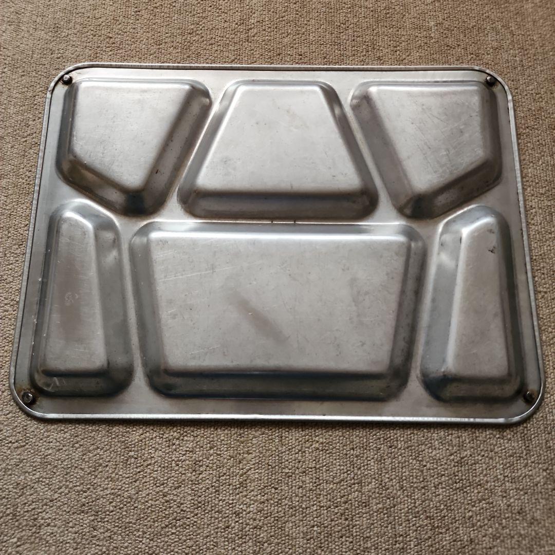 米軍　メストレー　コンパートメントトレイ　ステンレス　4　3枚おまとめ