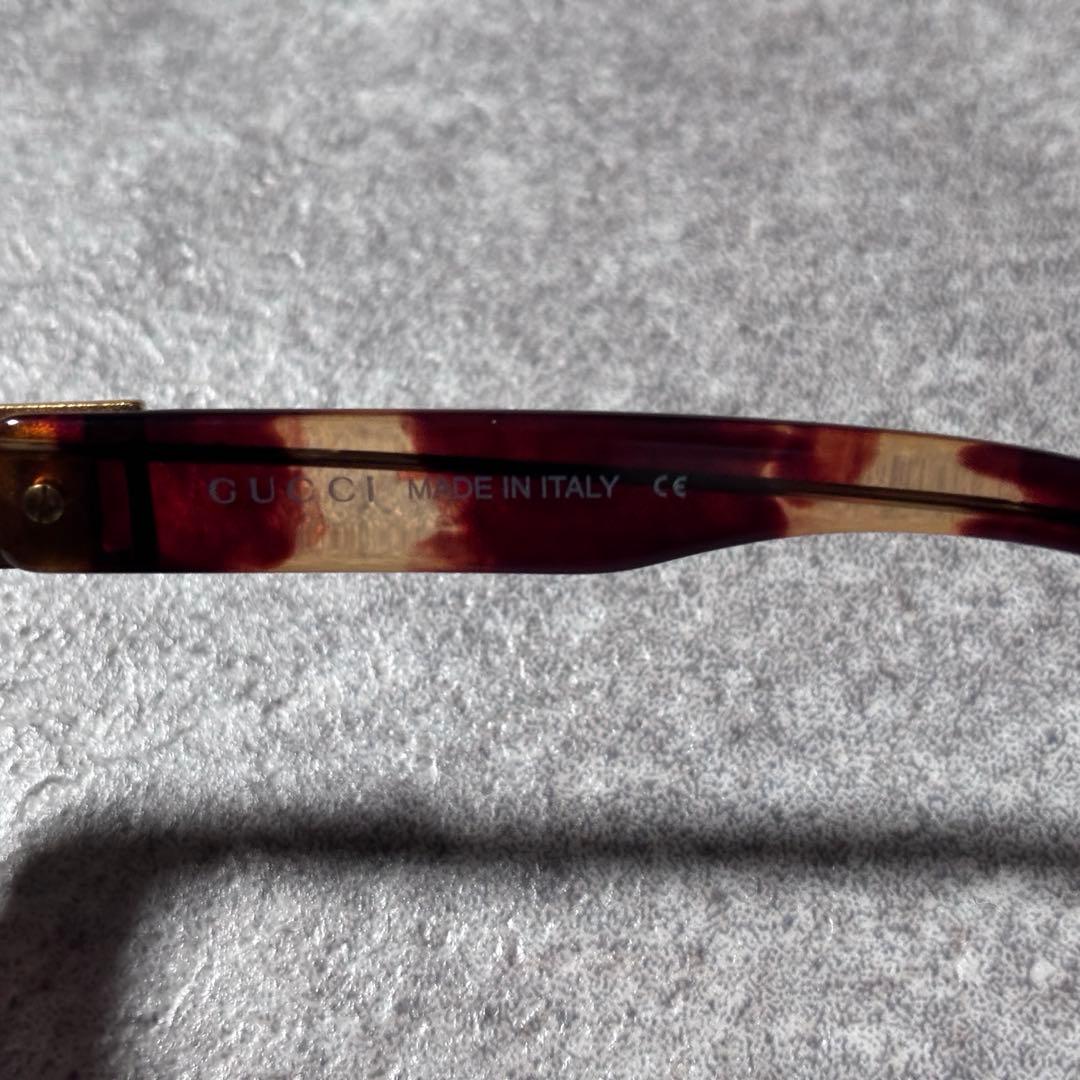 小物 00s y2k GUCCI square oval sunglasses