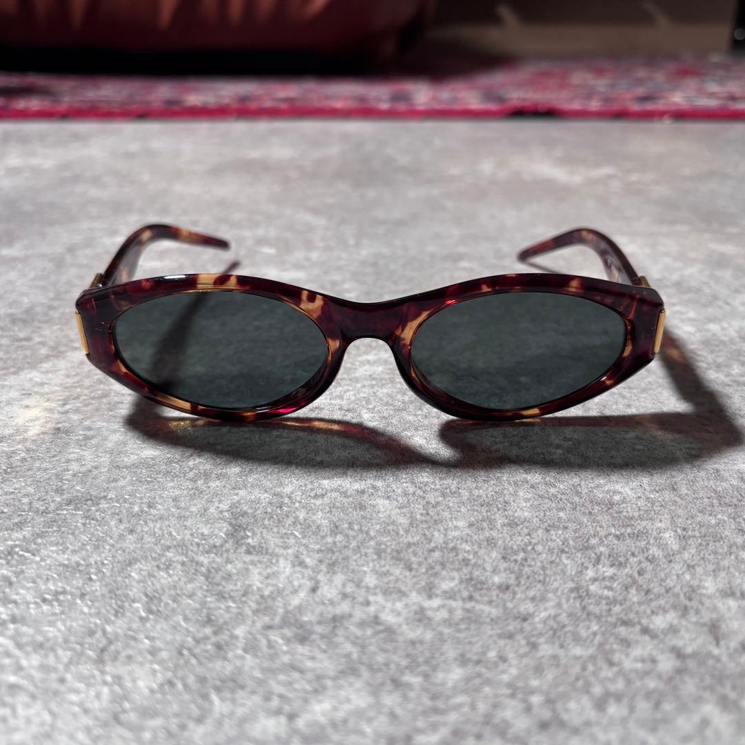 小物 00s y2k GUCCI square oval sunglasses
