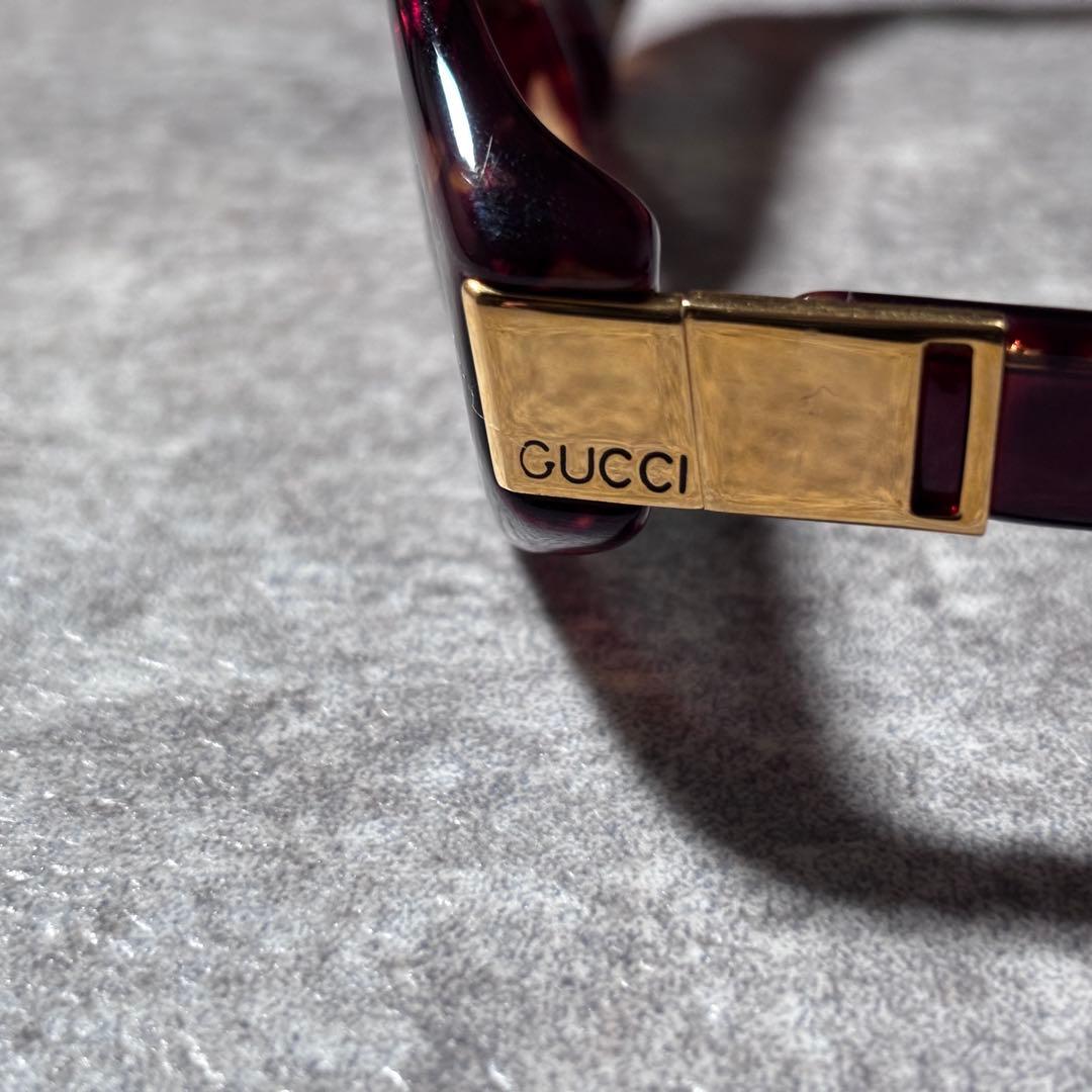小物 00s y2k GUCCI square oval sunglasses