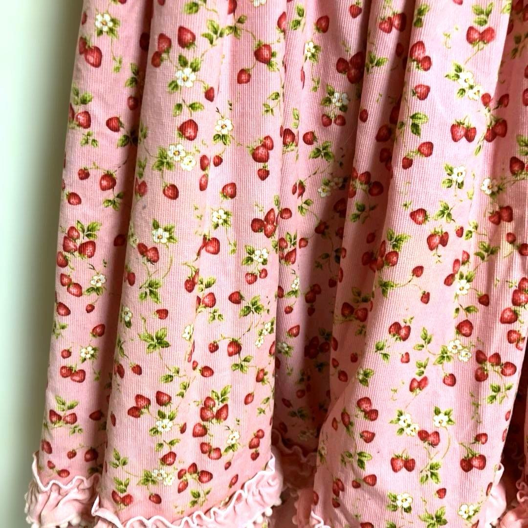 CHOCOCHIP COOKIE いちご柄ロリータワンピース　ピンク　リボン