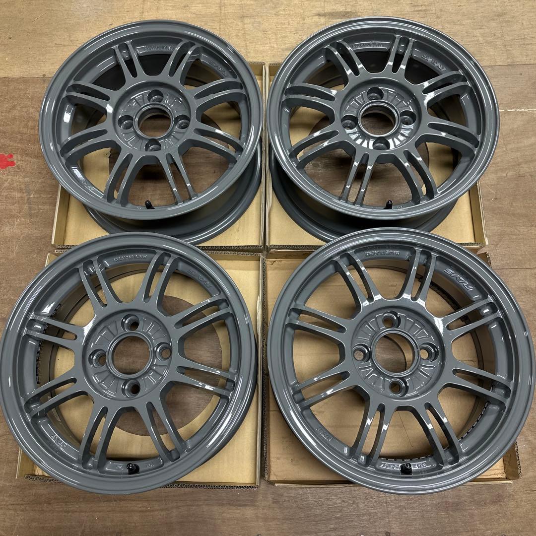 あ*ん様 RAYS A-LAP 14インチ4Ｈ　6J＋28 AG アームズグレイ