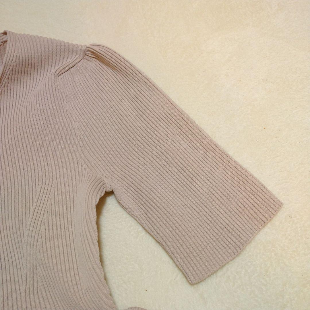 美品✨️CELFORD セルフォード ニットドッキングタフタワンピース ペプラム