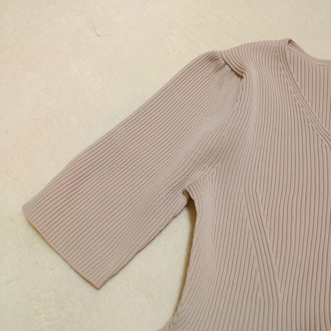 美品✨️CELFORD セルフォード ニットドッキングタフタワンピース ペプラム