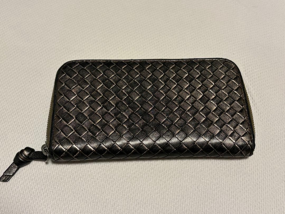 BOTTEGA VENETA ボッテガ 長財布 ラウンドファスナー　ブロンズ