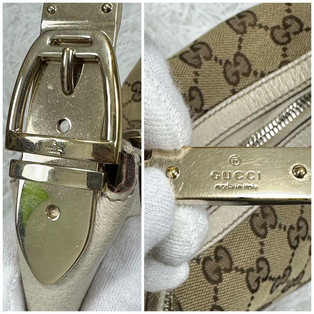 希少【GUCCI】ホーボー ワンショルダー GGキャンバス y2k 00s