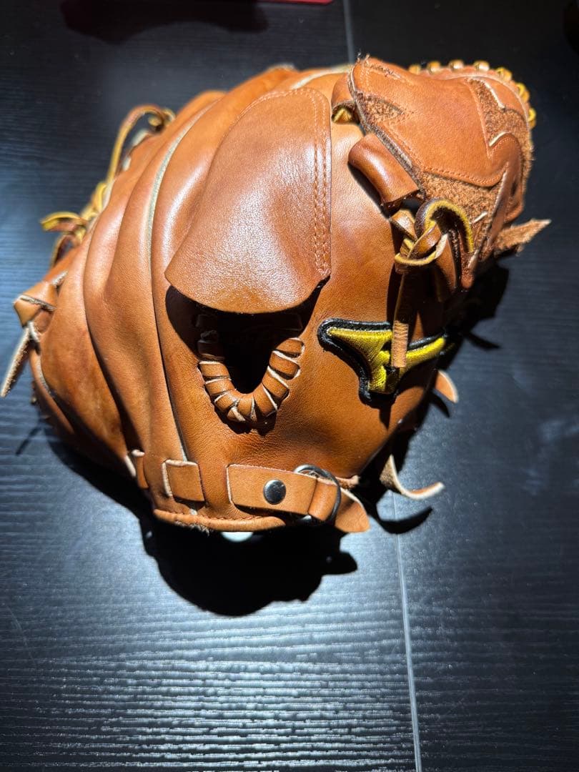 ミズノプロ 軟式グローブ　ライナーバック ブラウン 右投げ投手用