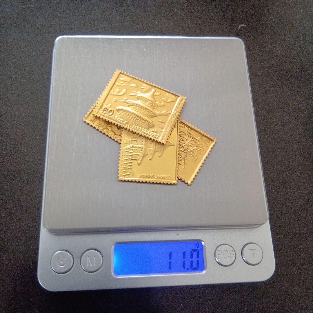 松本徽章工業　特別郵趣　純金/純銅、純銀/純銅プレート　日中国交正常化10年記念