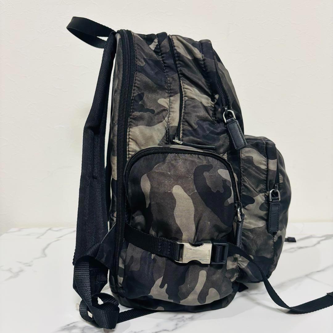 PRADA テスート バックパック リュックサック 三角ロゴ 迷彩 カモフラ