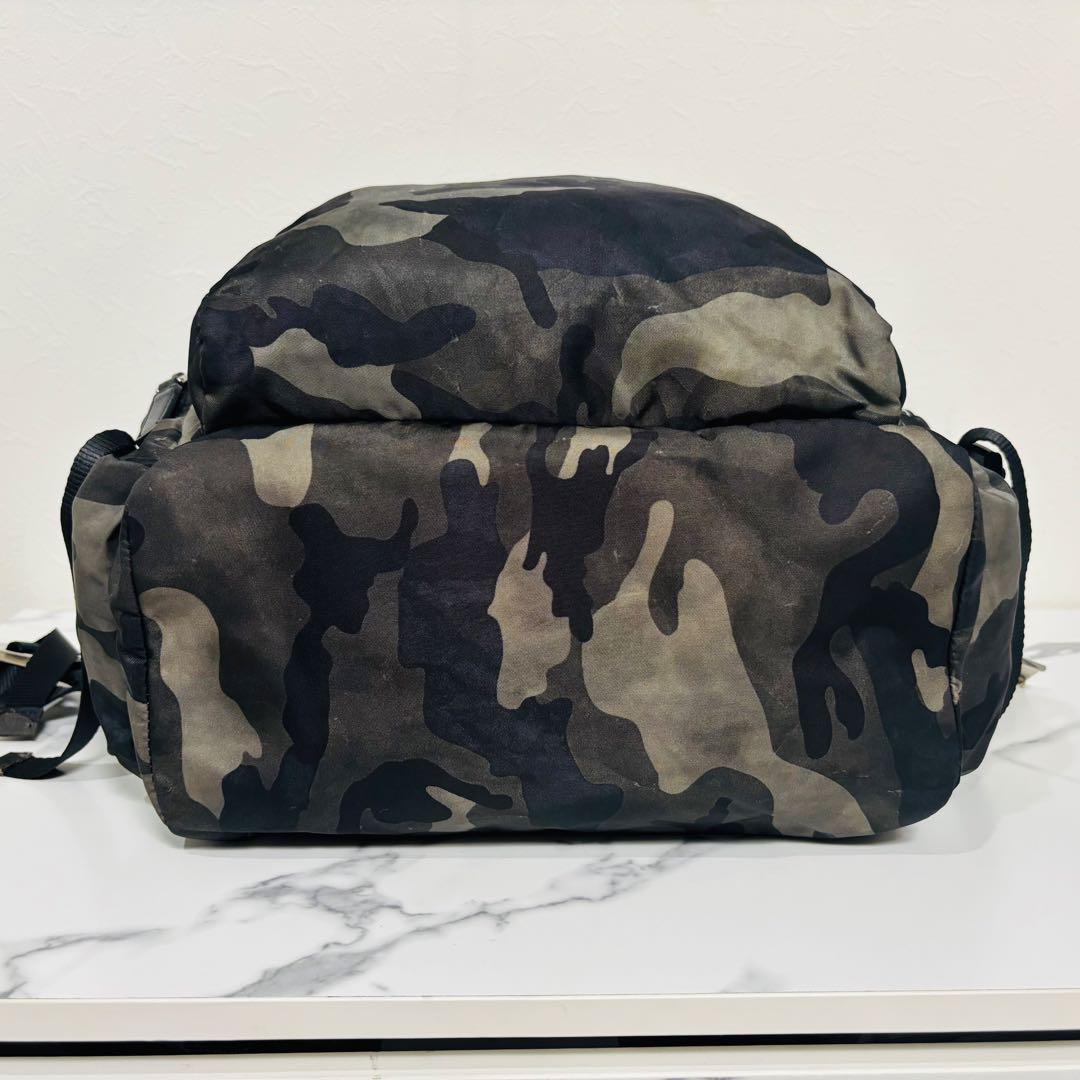 PRADA テスート バックパック リュックサック 三角ロゴ 迷彩 カモフラ