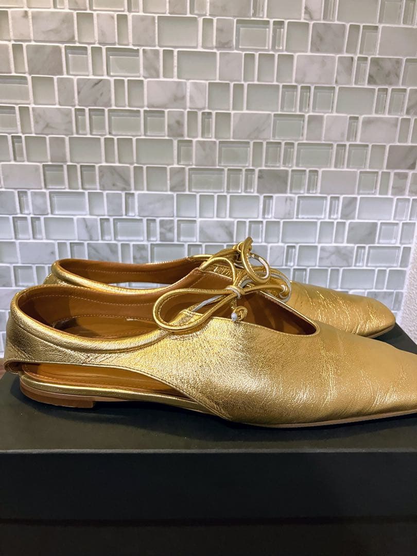 美品　PIPPICHIC AMBERCOCO ゴールド シューズ35 1/2