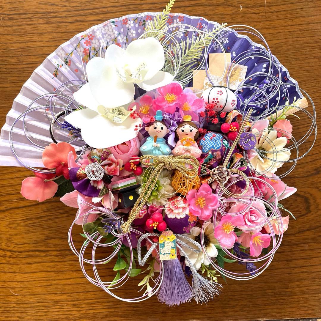 ひな祭り 扇子型装飾❣️bom☆k断捨離始めます❣️3点セット