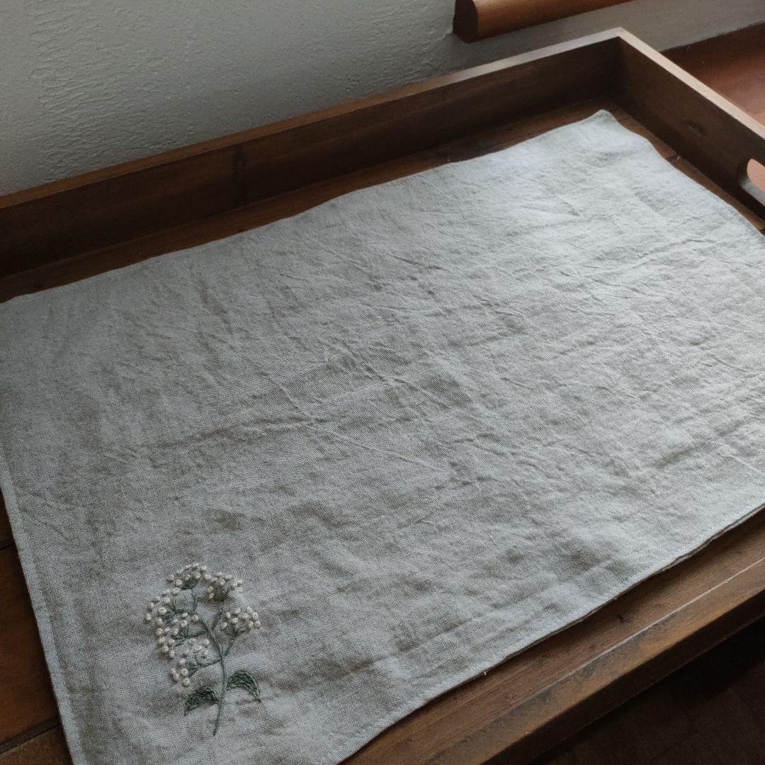 【リネン刺繍　さおまま様オーダー専用ページ】マルチクロス　ランチョンマット