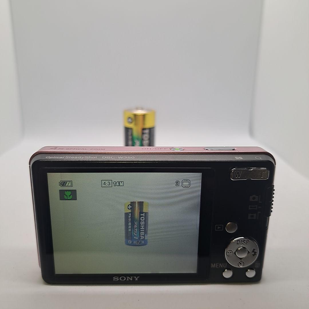 【美品】SONY Cyber-shot DSC-W350 ピンク コンデジ