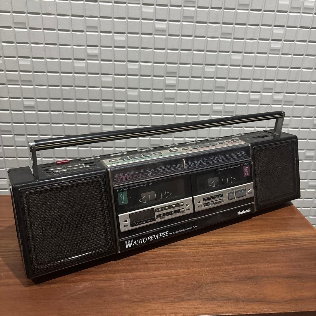 National ラブコール RX-FW50 ブラック レトロ ラジカセ