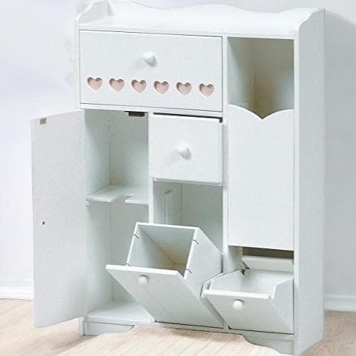 【新品】スリム トイレラック　ハートモチーフ　トイレ収納　アウトレット