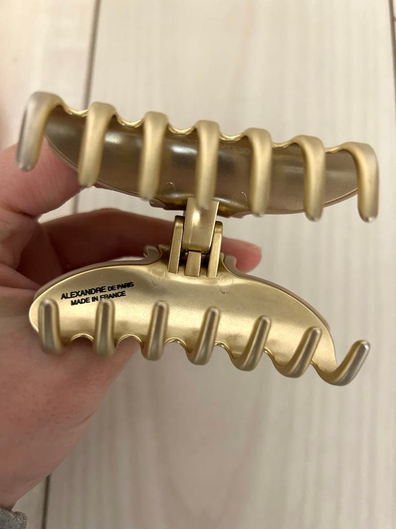 ALEXANDRE DE PARIS ストーン装飾ヘアクリップ