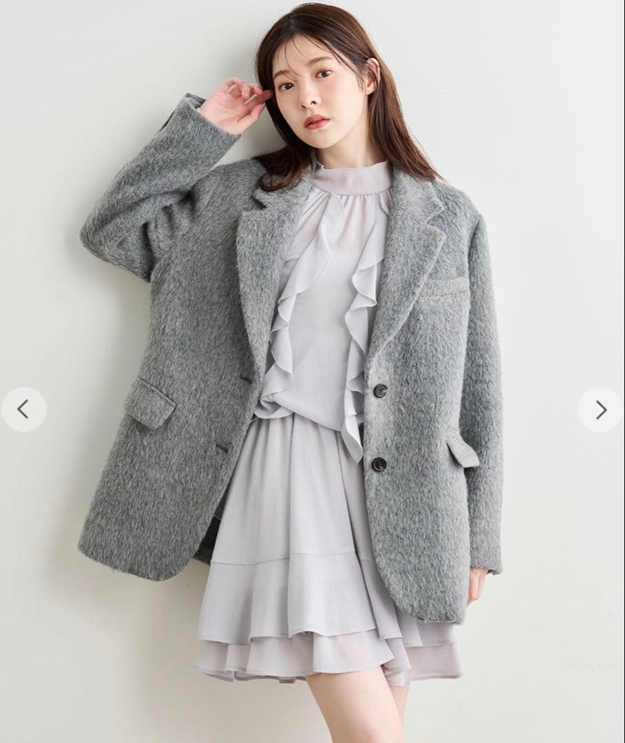 COCO DEAL カスケードボウタイフリルミニワンピース