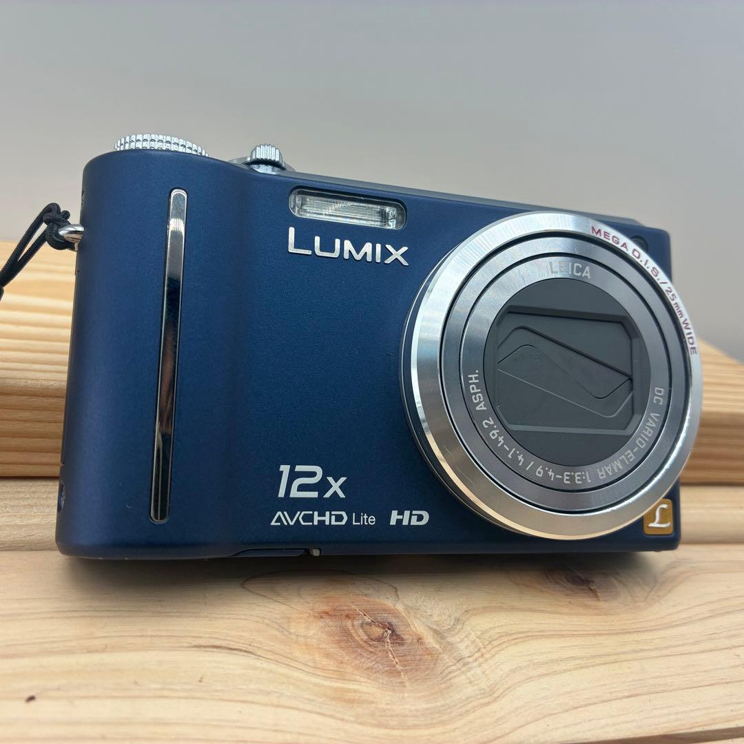 パナソニック ルミックス DMC-TZ7 ネイビー ブルー コンデジ