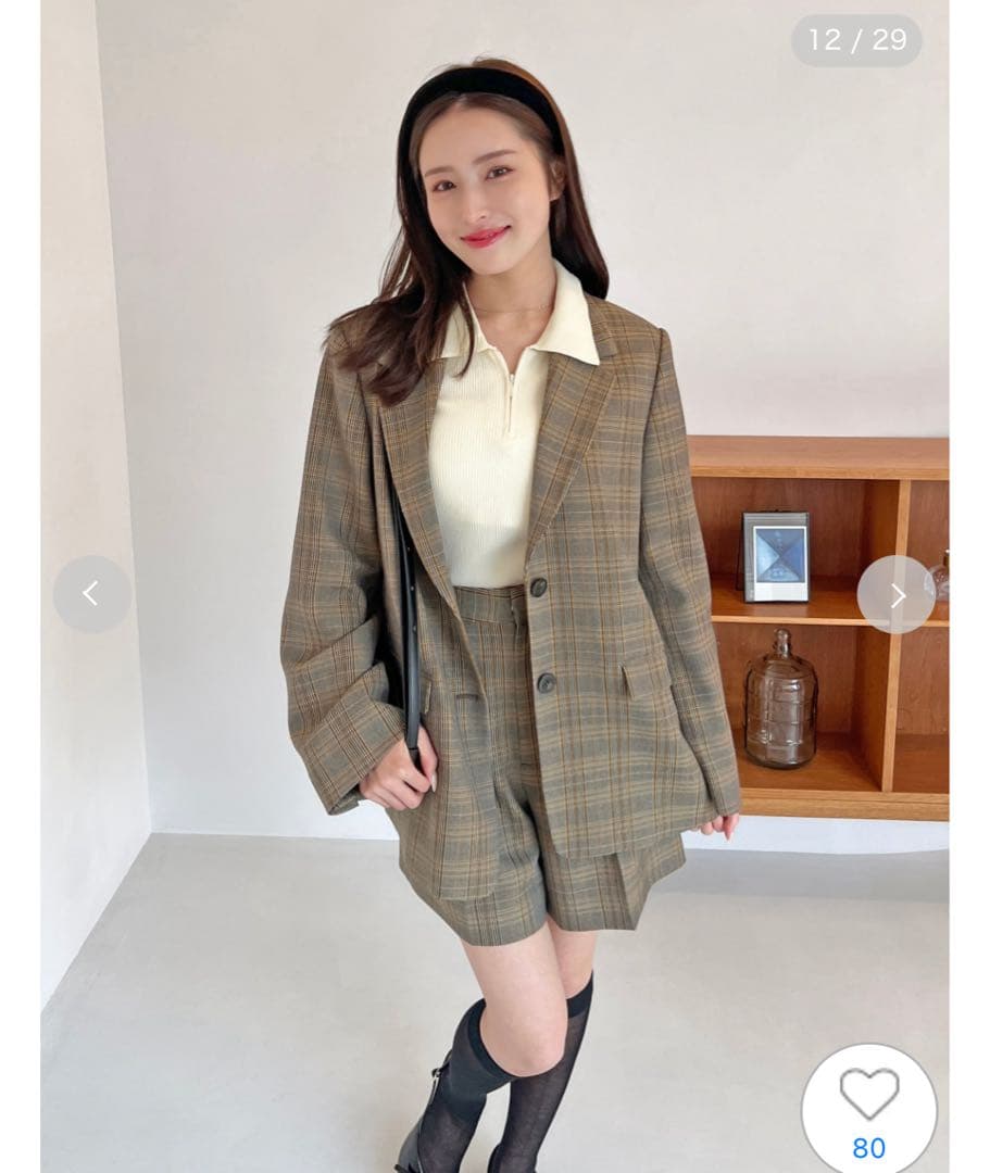 snidelレースカラーテーラードジャケット