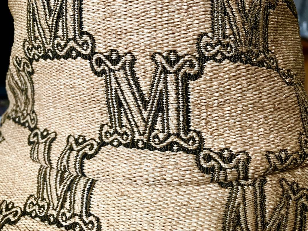 ラフィアバケットハット