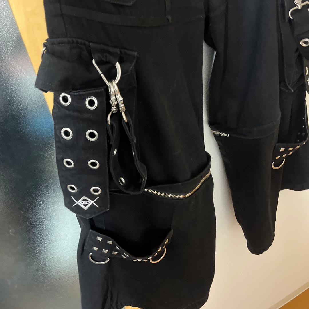 【瑠華】REFLEM ブラックカーゴパンツ 2way 未使用に近い