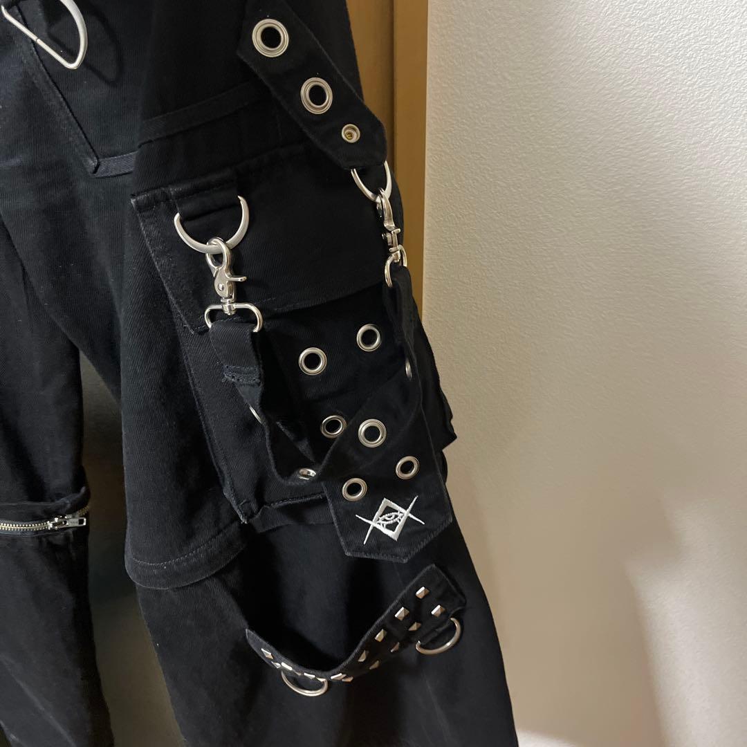 【瑠華】REFLEM ブラックカーゴパンツ 2way 未使用に近い