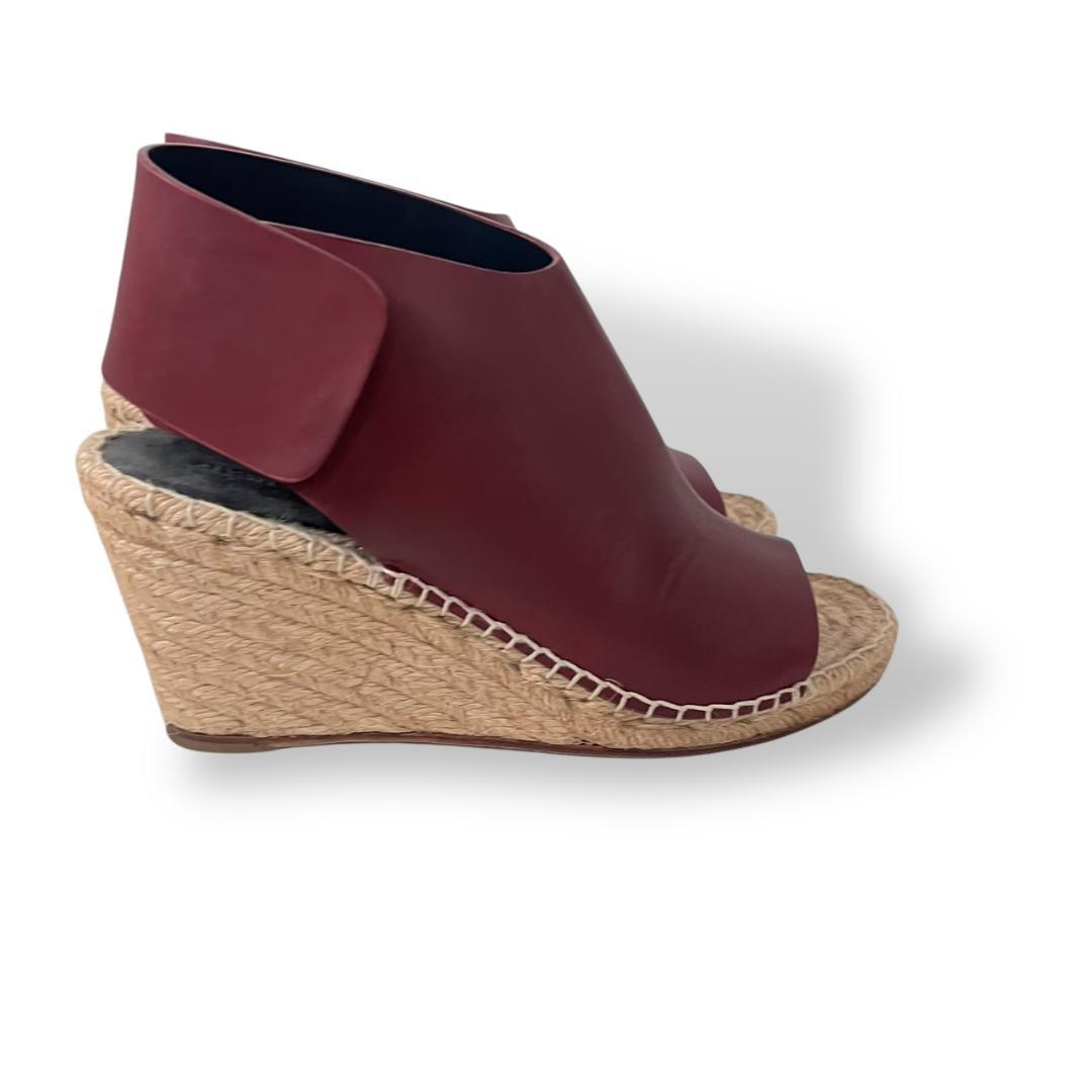 美品 セリーヌ フィービー期 レザー ウェッジソールサンダル 36 箱付き