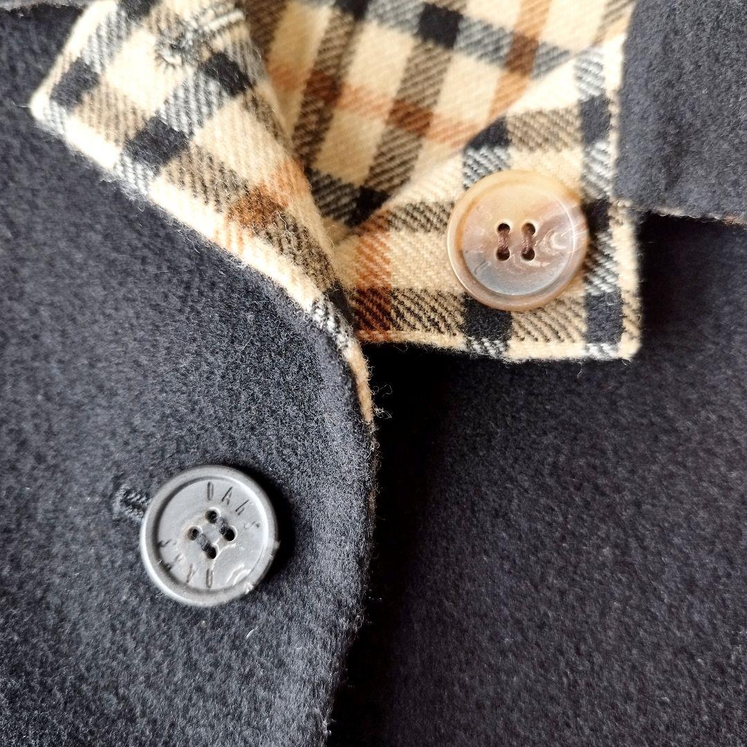 【ダブルフェイス&リバーシブル】DAKS リバーコート ユニセックス ブラック