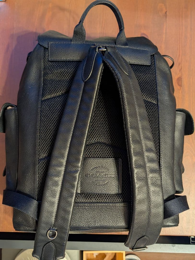 COACH（コーチ） ハドソンレザーバッグ／バックパック黒 89896