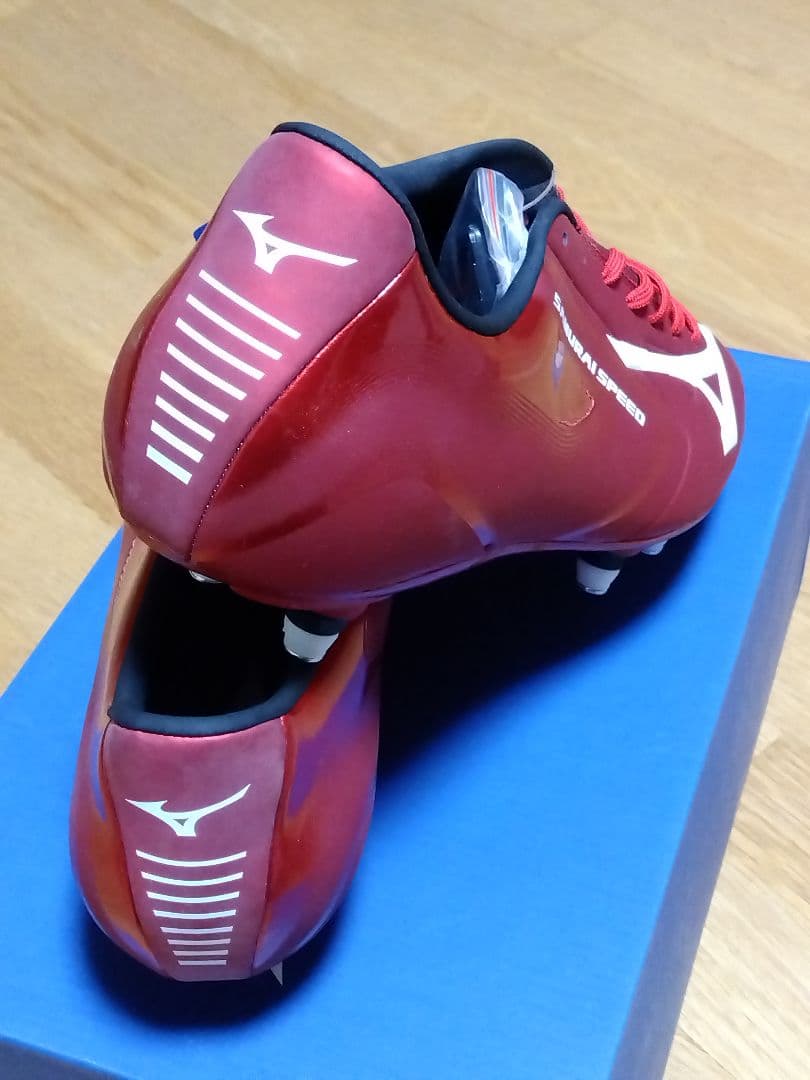 スパイク／ラグビー用／ミズノ／28.0／赤／R1GA171162／新品・未使用品