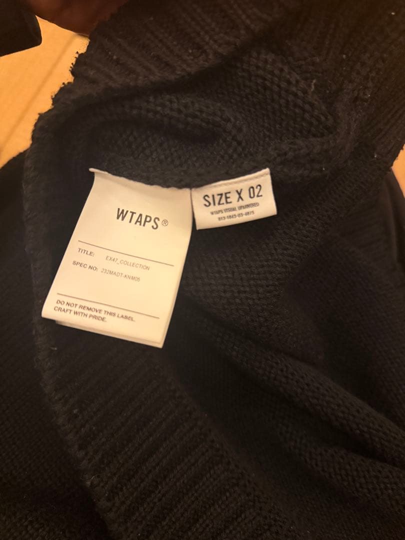 WTAPS ブラック ニットセーター