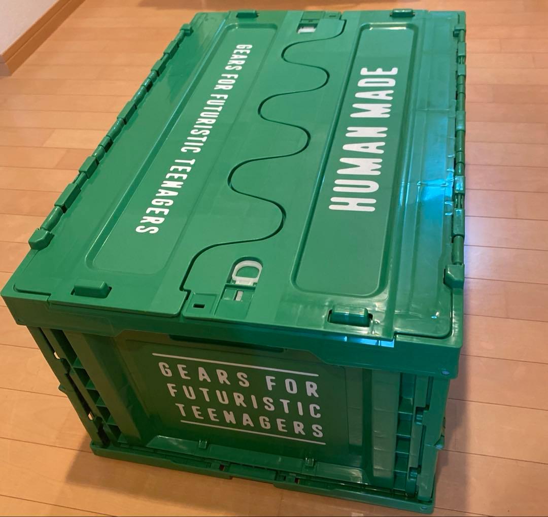 ヒューマンメイド 74L GREEN ロゴプリントコンテナ　限定　レアカラー