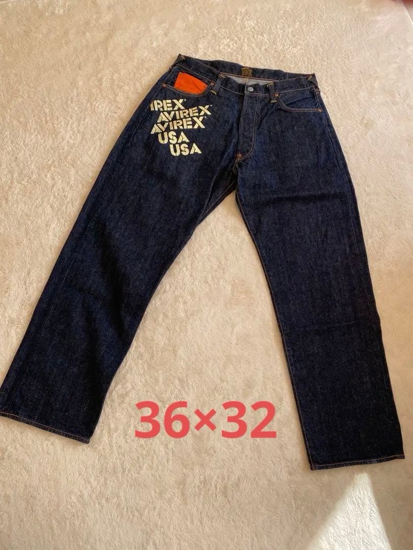 EVISU×AVIREX コラボジーンズ Lot2001 36×32