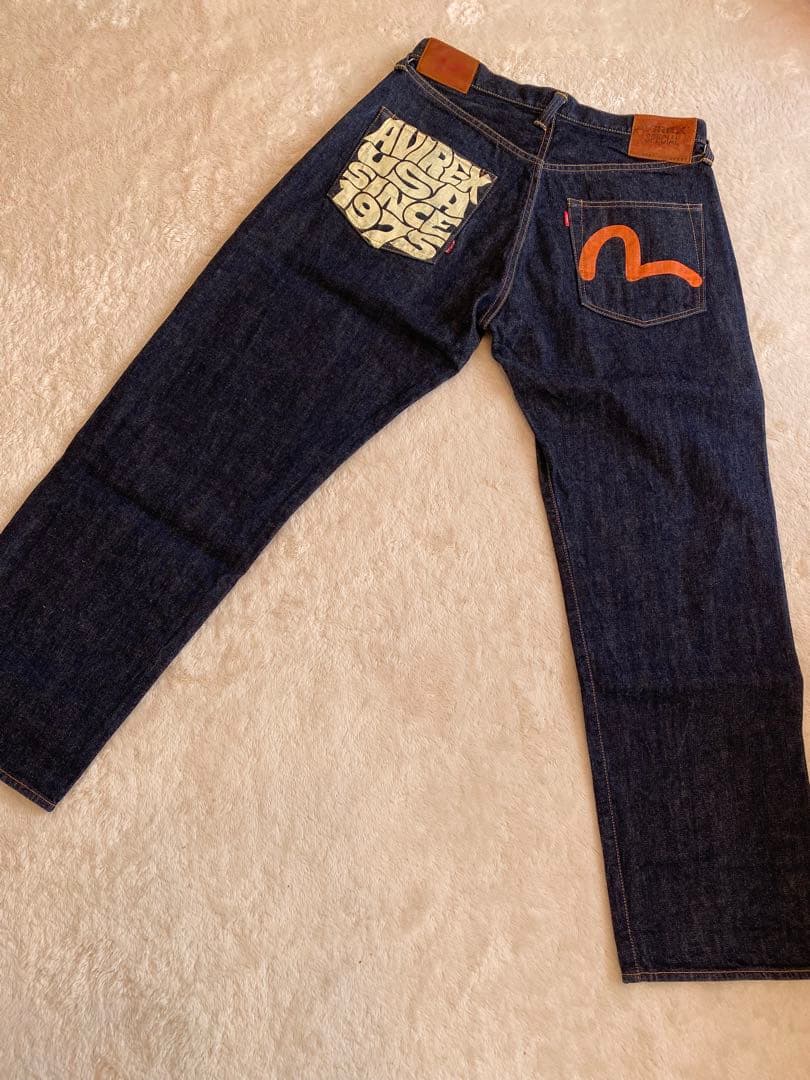EVISU×AVIREX コラボジーンズ Lot2001 36×32