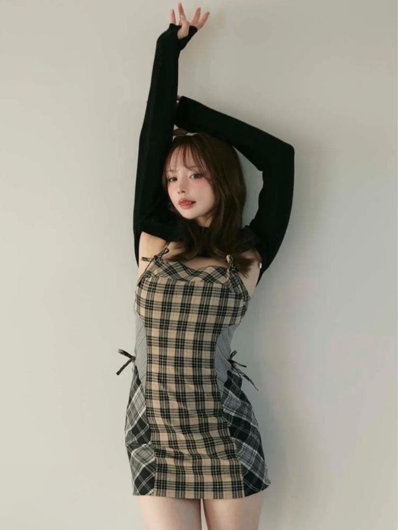 andmary Khy check set Beige新品タグ付き正規品