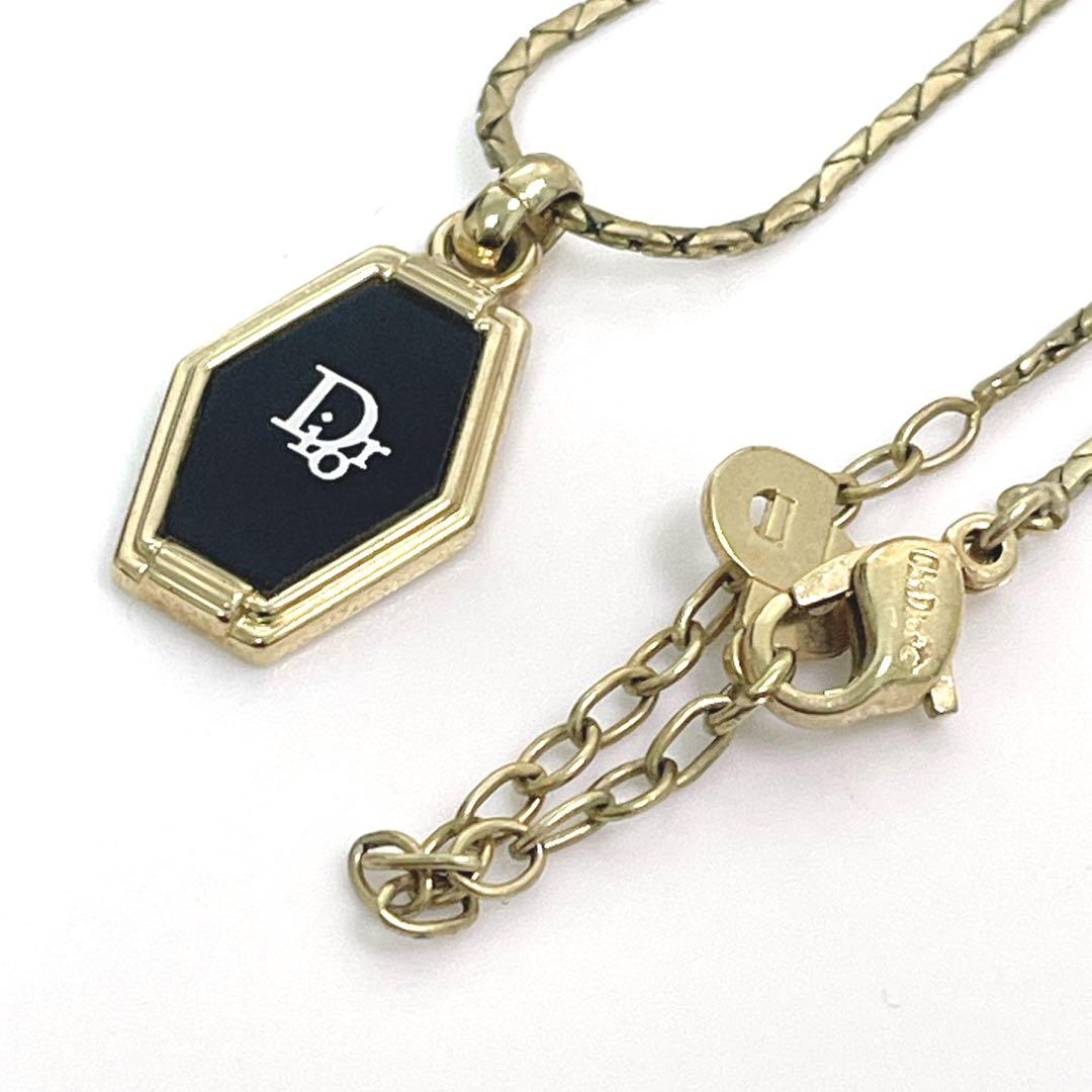 Christian Diorゴールド リンクチェーン ネックレス ペンタゴン