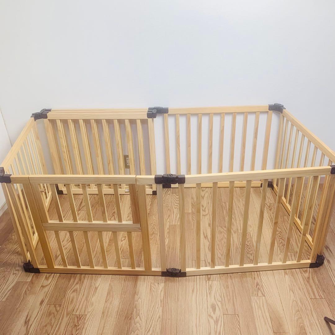 たためる 木製サークル フレックス 8枚 日本育児