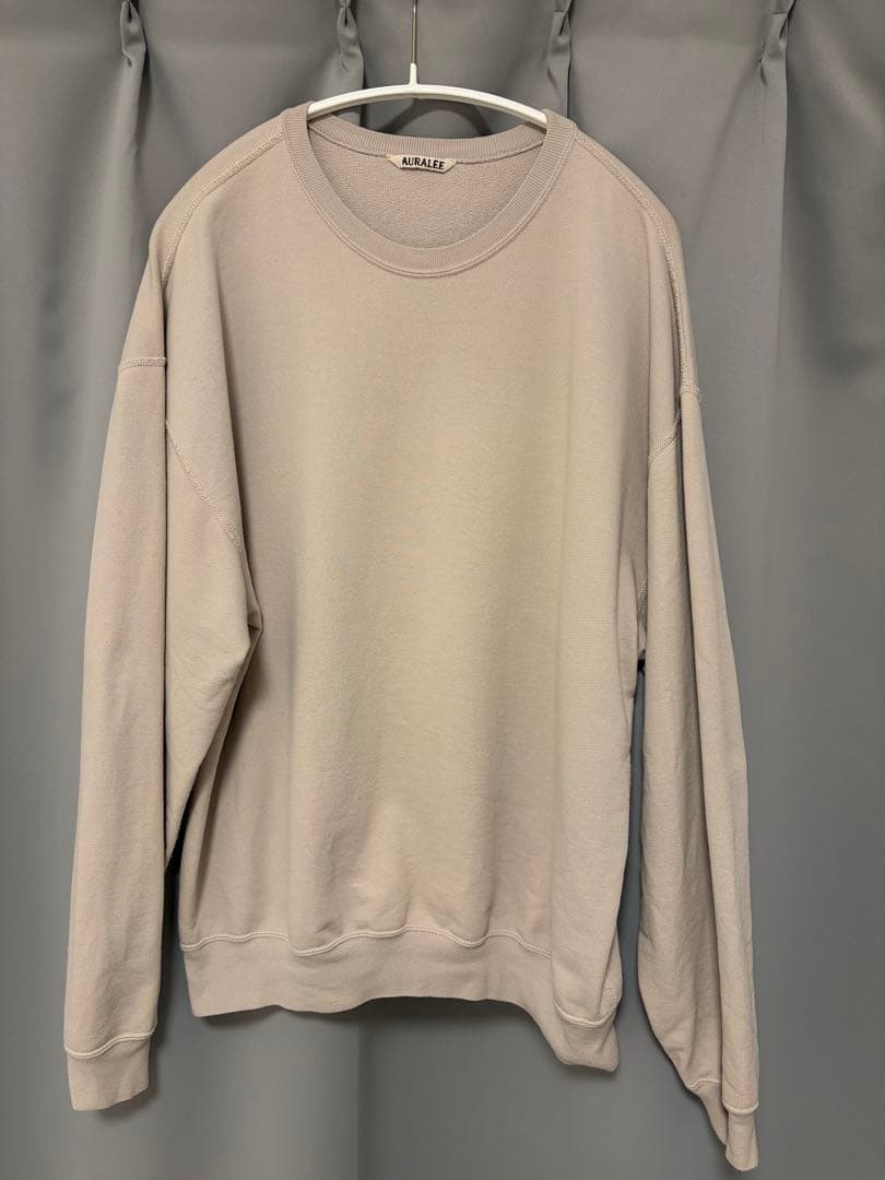 オーラリー スウェット SUPER SOFT SWEAT BIG P/O 2着