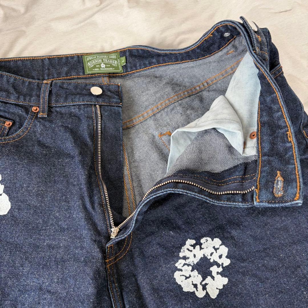 パンツ DENIM TEARS Cotton Wreath Short Denim L