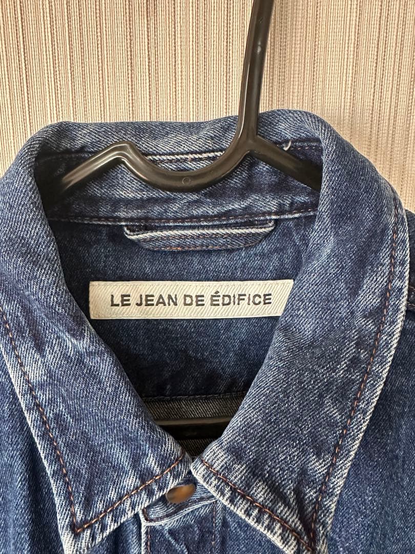 LE JEAN DE ÉDIFICE ダークブルー デニムジャケット