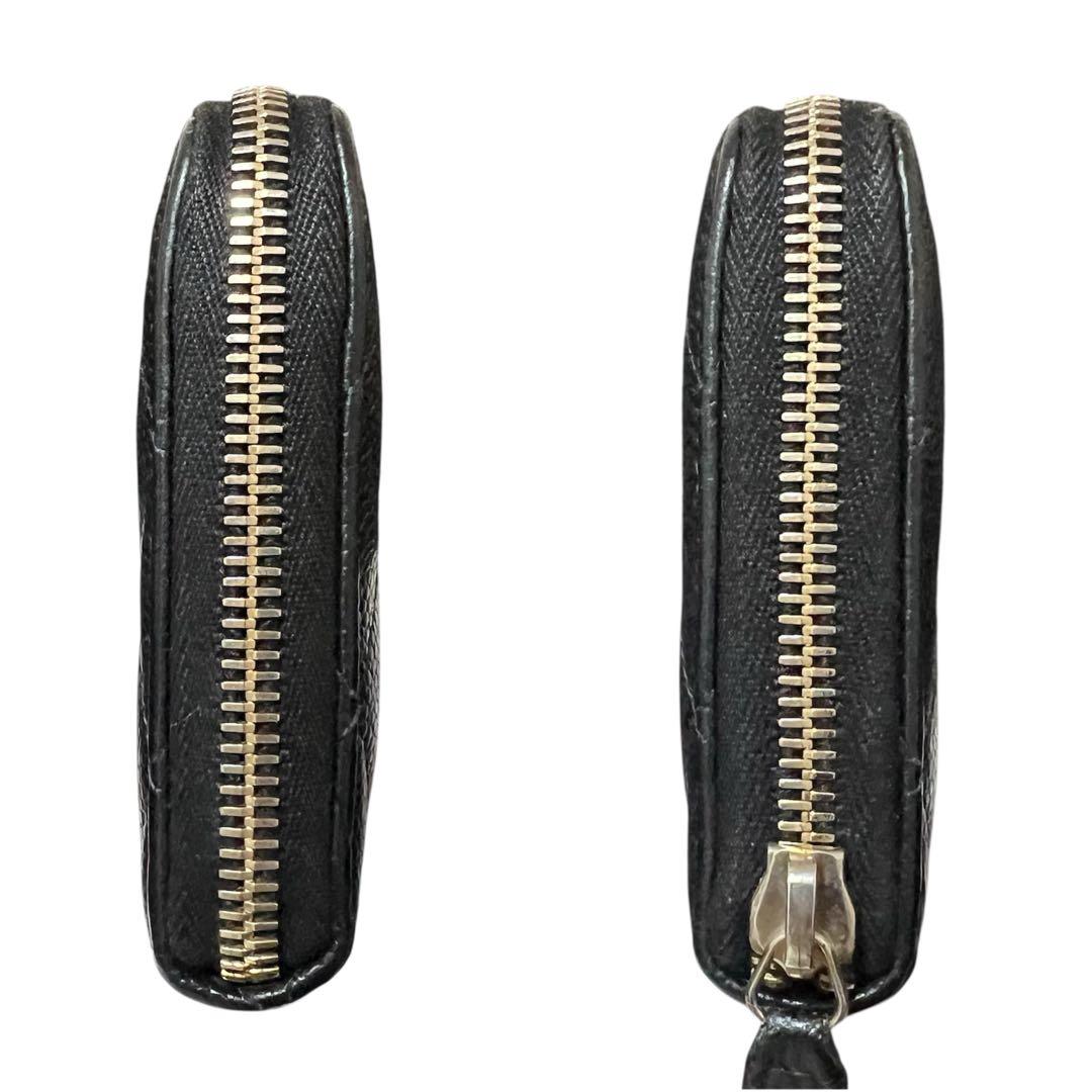 CHANEL シャネル キャビアスキン マトラッセ ラウンドジップ 長財布