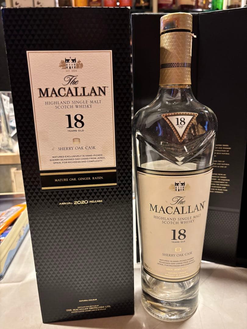 The Macallan 18年 シングルモルトウイスキー　他　空瓶